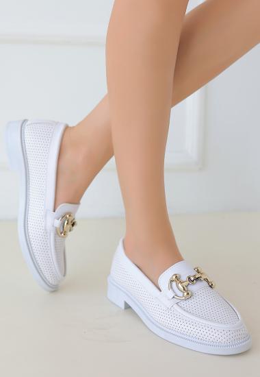 Miwan Beyaz Cilt Babet Ayakkabı