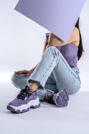 Toga Lila Triko Bağcıklı Spor Ayakkabı